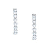 Chiara Ferragni Diamond Heart White Heart Big Hoop Earrings Bevilles Jewellers 