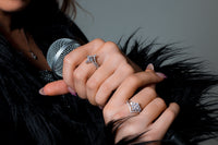Georgini Rock Star Tiara Silver Ring Bevilles Jewellers 