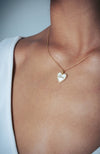 GEORGINI REFLECTION ENAMEL LOVE HEART PENDANT GOLD Georgini 