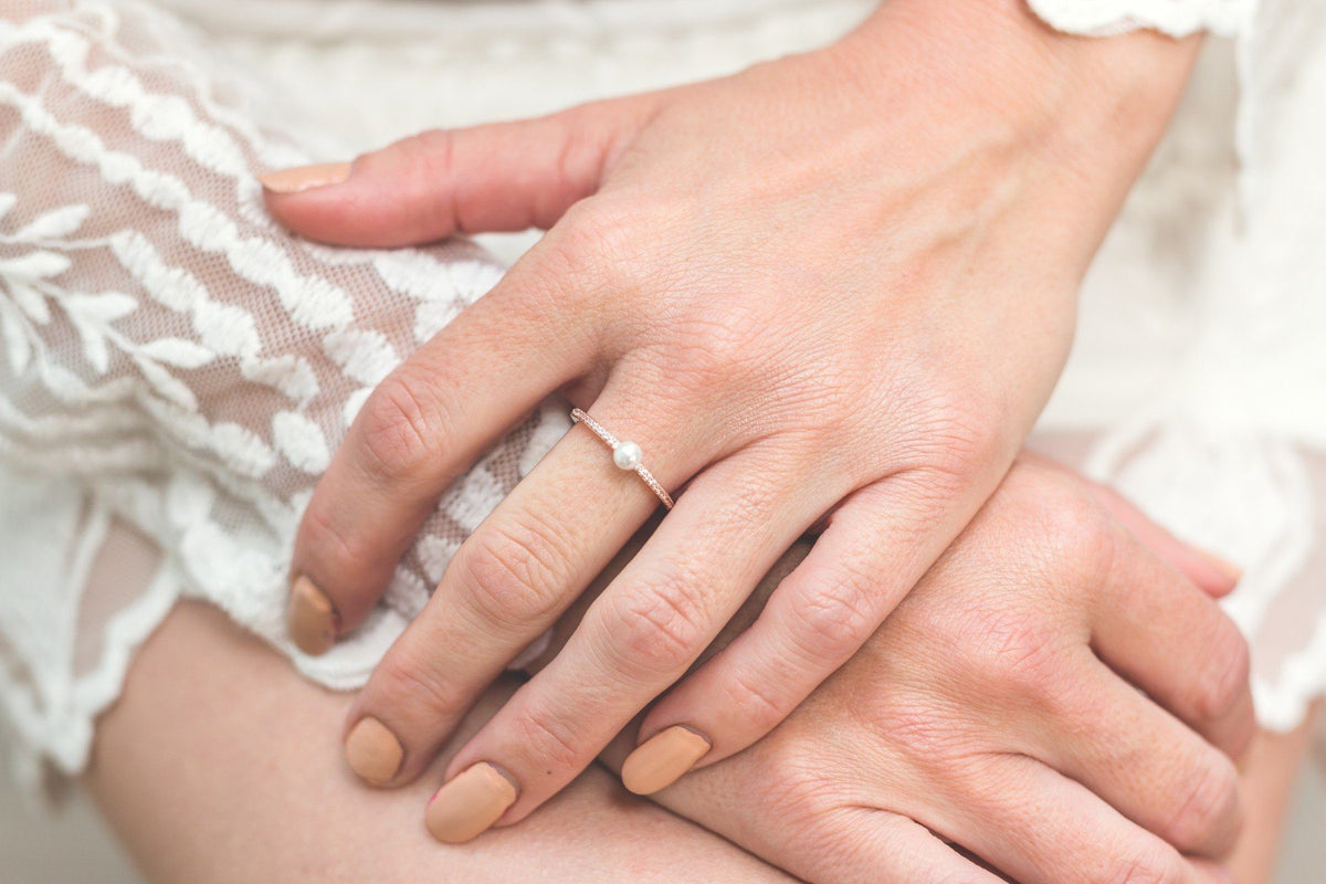 GEORGINI HEIRLOOM CHERISHED RING ROSE GOLD Bevilles Jewellers 