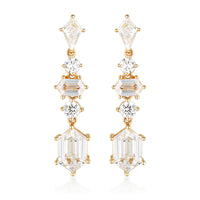 GEORGINI ROCK STAR SWORD GOLD EARRINGS Bevilles Jewellers 