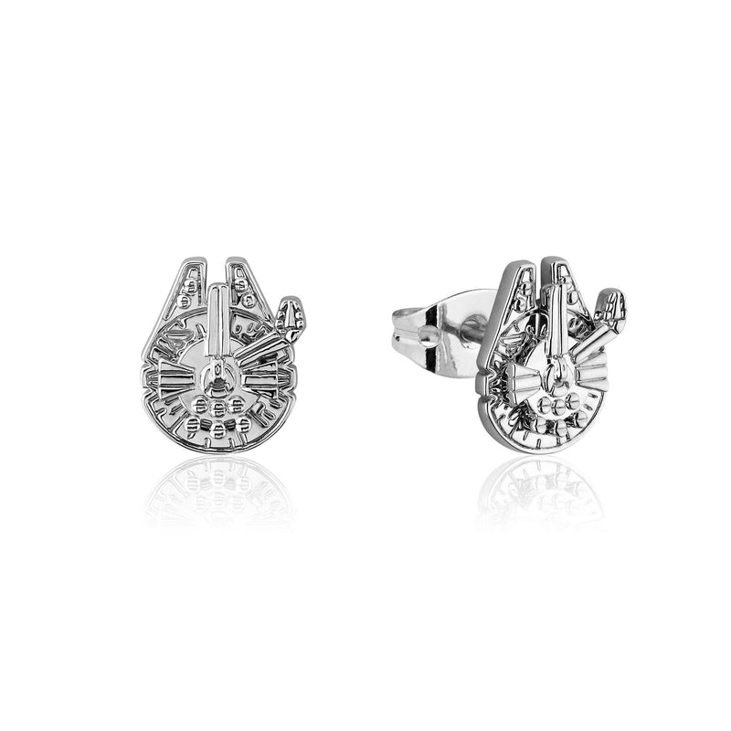 Star Wars Millennium Falcon Stud Earrings Earrings Disney by Couture Kingdom 