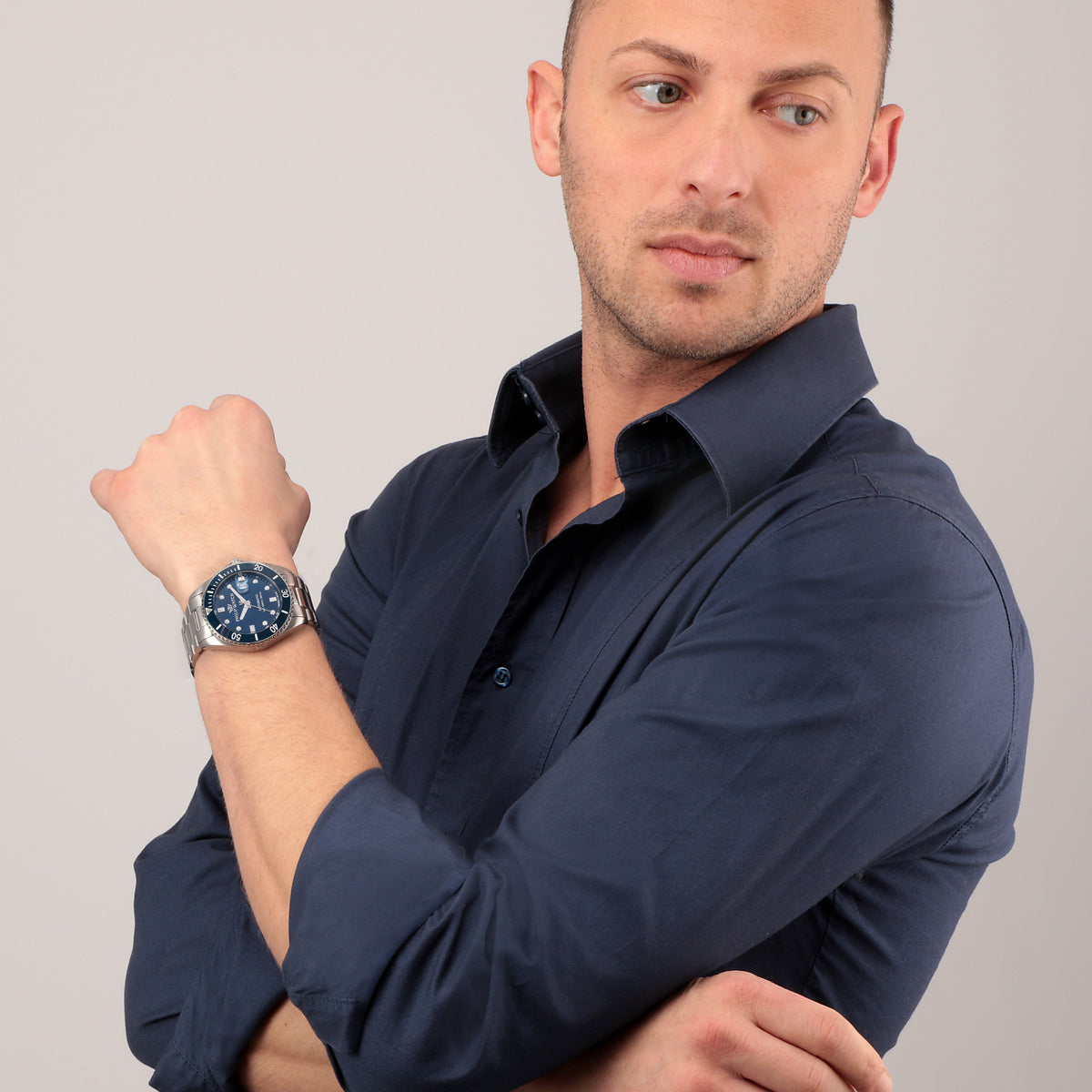 Philip Caribe Diving Automatic Blue Watch Watches Philip Watch 