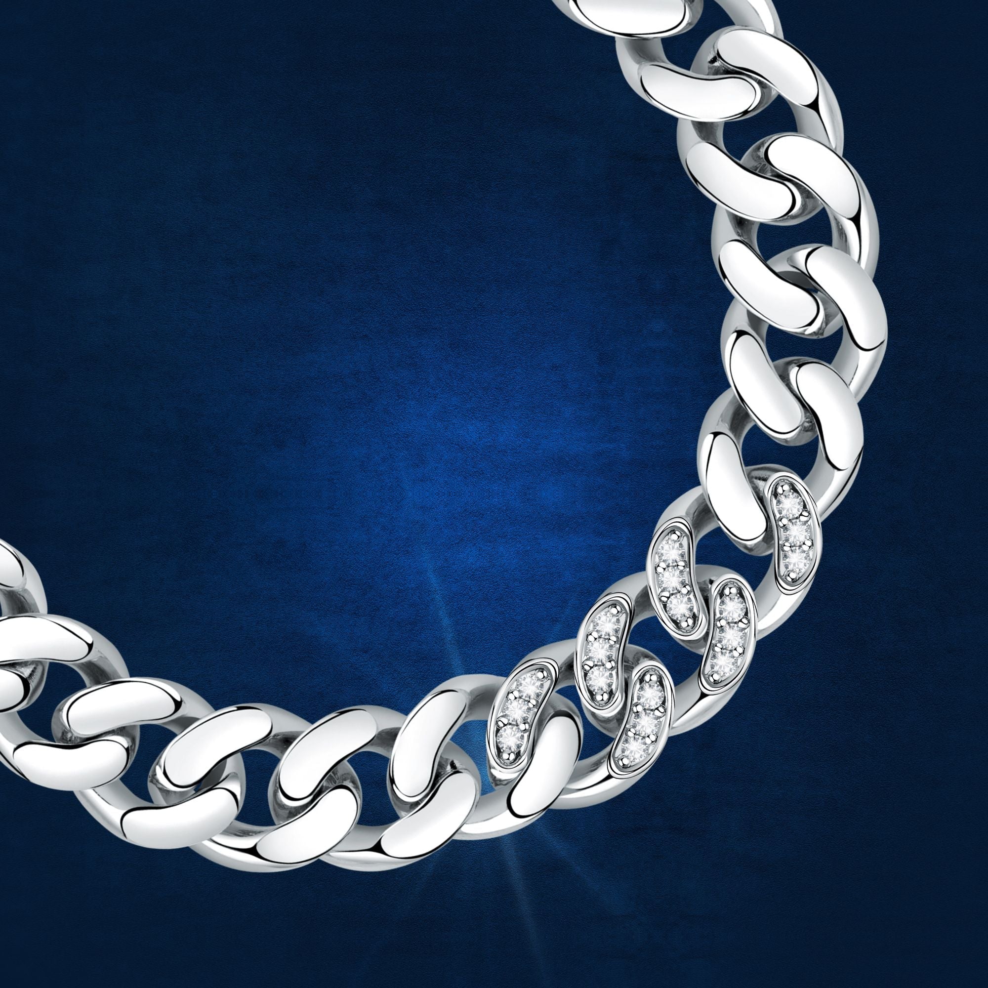 Chiara Ferragni Chain Collection White Stone Bracelet Bevilles Jewellers 