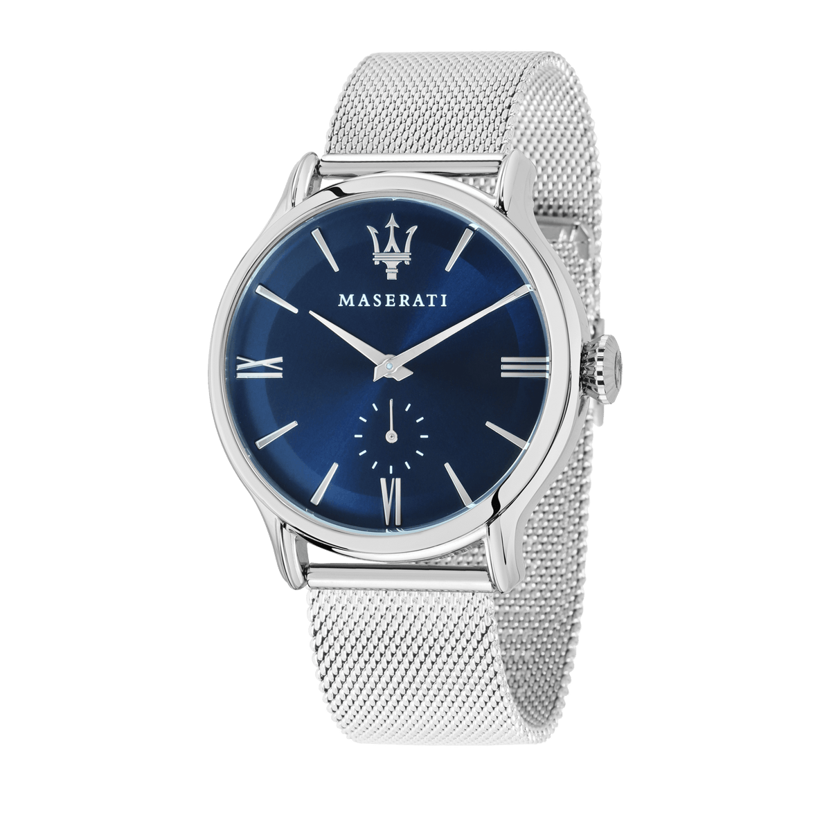 Maserati EPOCA 42mm Blue Dial Steel Mesh Watch Watches Maserati 