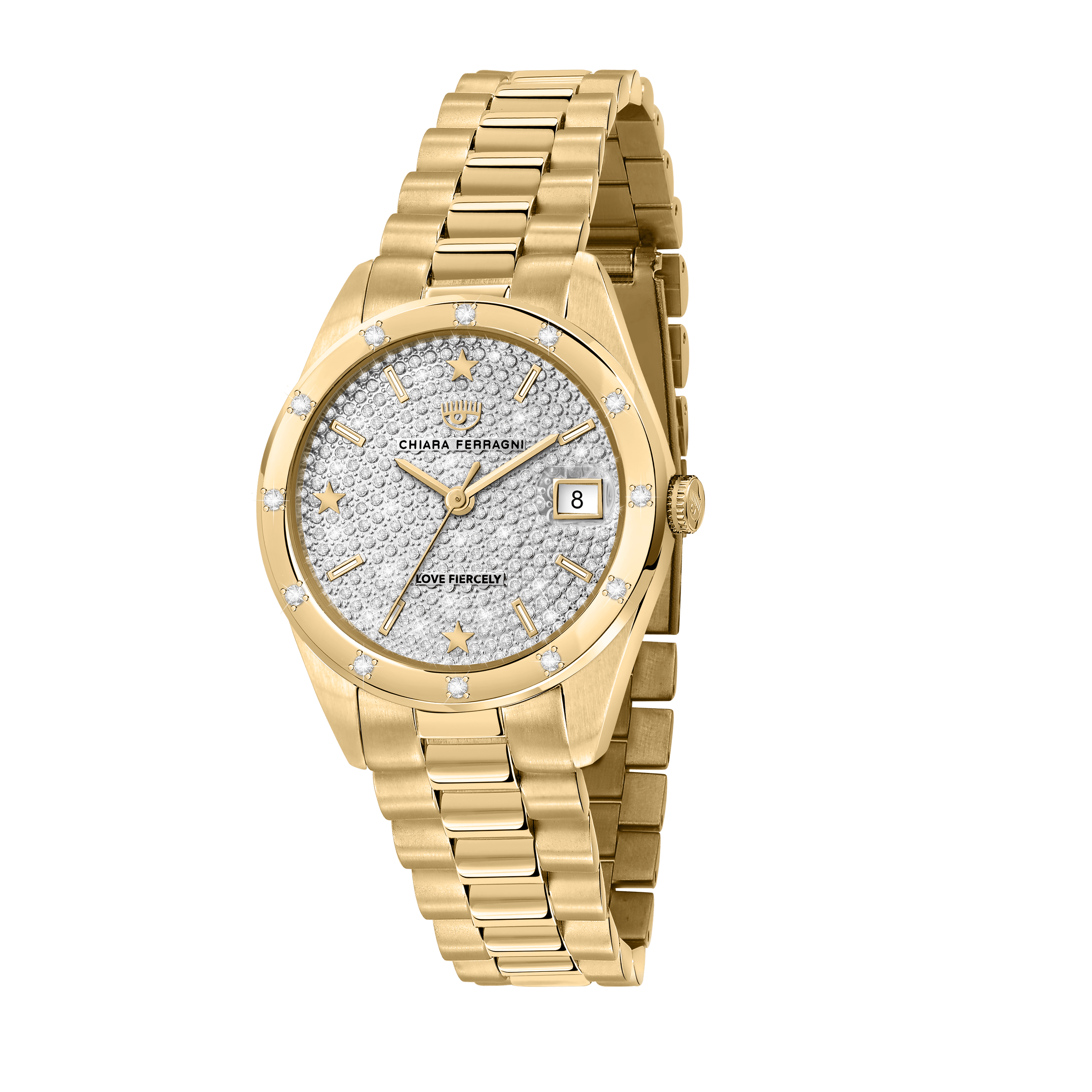 Chiara Ferragni Everyday Gold Glitter 32mm Watch Bevilles Jewellers 