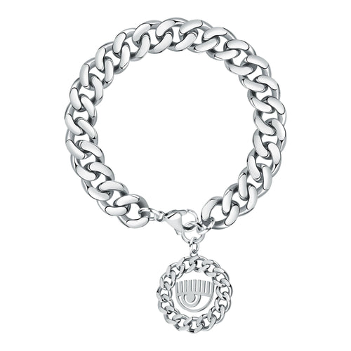 Chiara Ferragni Chain Collection Silver Eye Bracelet Bevilles Jewellers 