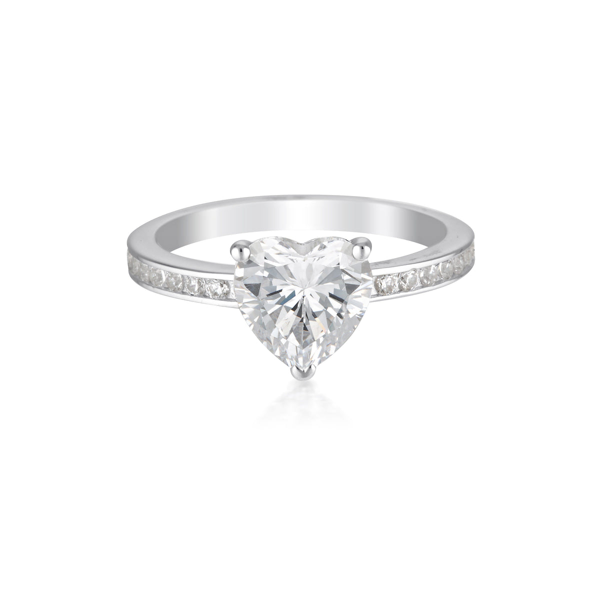 Georgini Aurora First Blush Ring Silver Bevilles Jewellers 