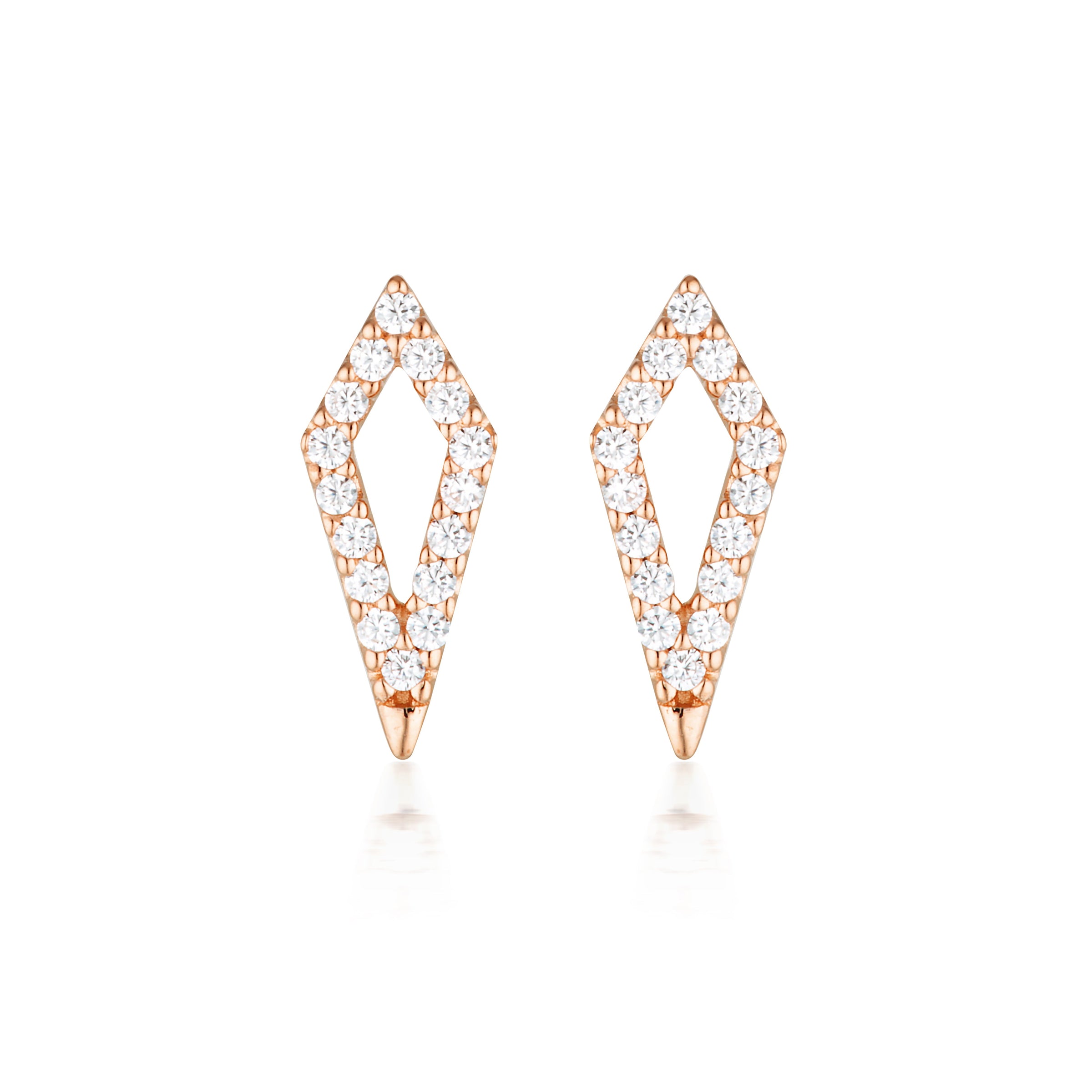 GEORGINI ROCK STAR KITE ROSE GOLD EARRINGS Bevilles Jewellers 