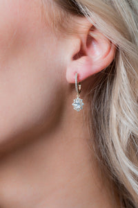 GEORGINI ICONIC BRIDAL ELOISE EARRINGS GOLD Bevilles Jewellers 