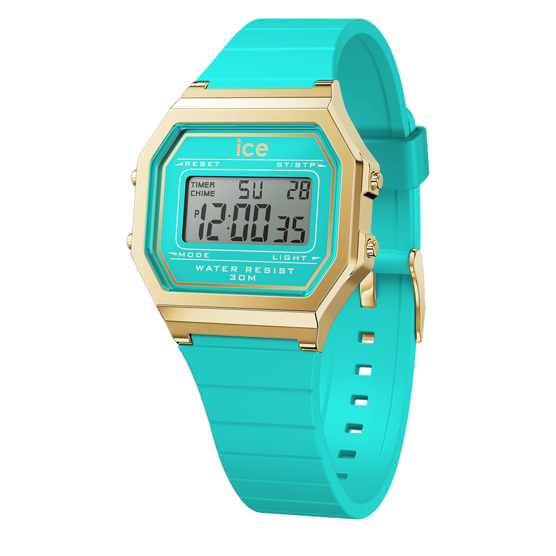 ICE digit retro - Blue curacao Bevilles Jewellers 