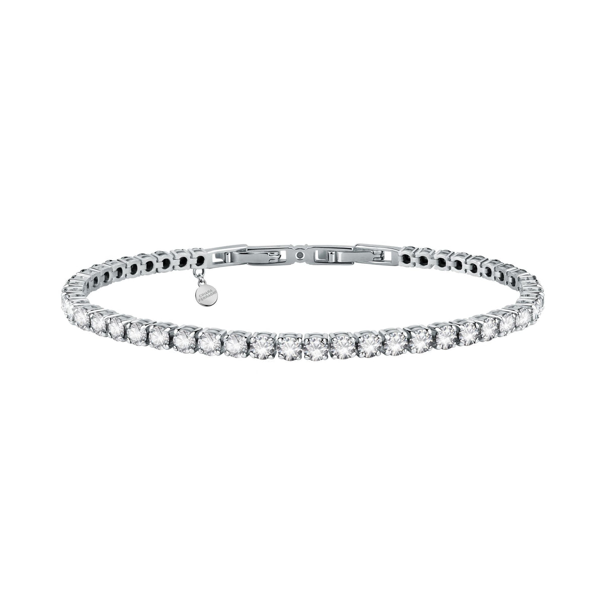 Chiara Ferragni Diamond Heart XL Stone Tennis Bracelet Bevilles Jewellers 