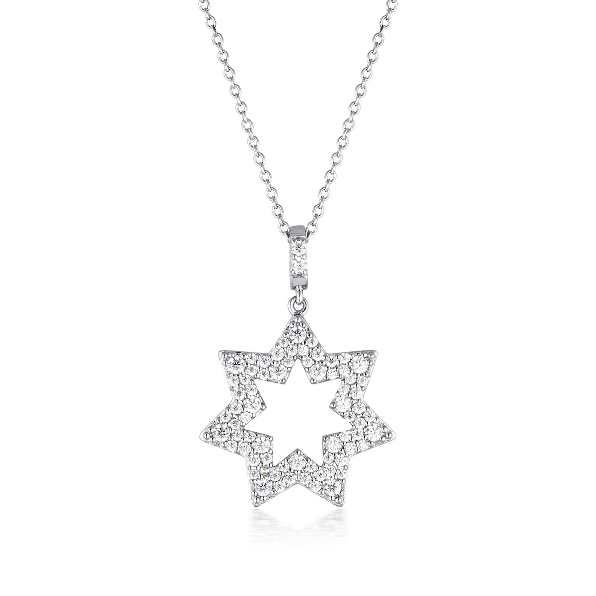 GEORGINI COMMONWEALTH COLLECTION STAR NECKLACE SILVER Bevilles Jewellers 