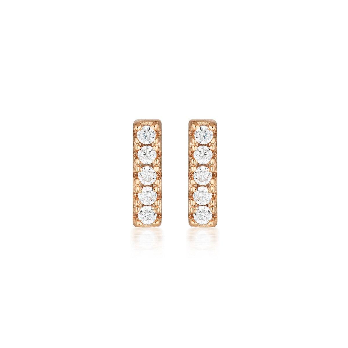 Georgini Rose Gold Alina Stud Earring Bevilles Jewellers 