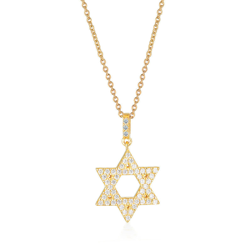 GEORGINI ROCK STAR STAR OF DAVID GOLD PENDANT Bevilles Jewellers 