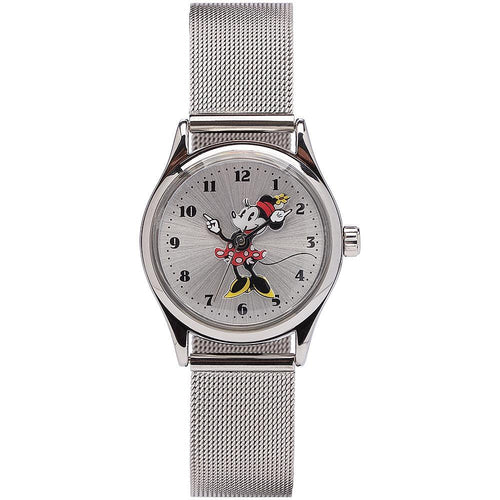 Disney Petite Minnie Silver Milanese Mesh Watch Bevilles Jewellers 