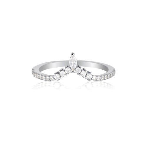 Georgini Rock Star Tiara Silver Ring Bevilles Jewellers 
