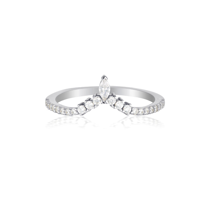 Georgini Rock Star Tiara Silver Ring Bevilles Jewellers 