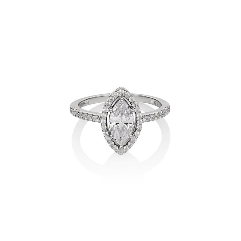 GEORGINI HEIRLOOM SIGNATURE RING SILVER Bevilles Jewellers 