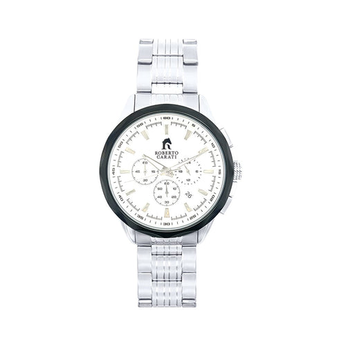 Roberto Carati Gareth White and Silver Men's Watch CA262-V10 Watches Bevilles 