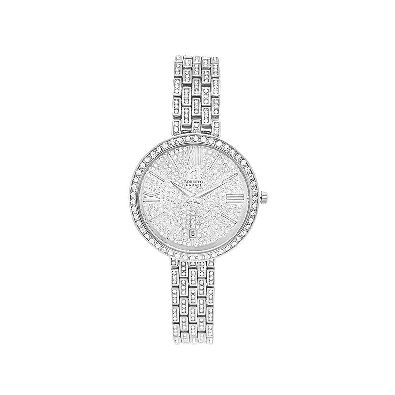 Roberto Carati Crystal Belle Silver Watch M9611-V1 Watches Bevilles 
