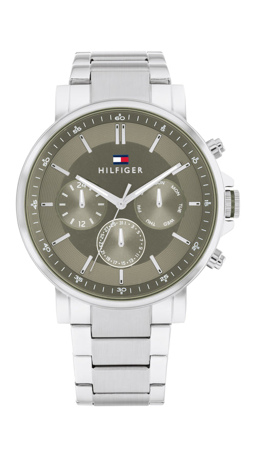 Tommy Hilfiger Tyson Stainless Steel Green Dial Men's Watch 1710587 Tommy Hilfiger 