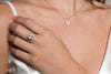 GEORGINI ICONIC BRIDAL VIOLET RING SILVER Bevilles Jewellers 