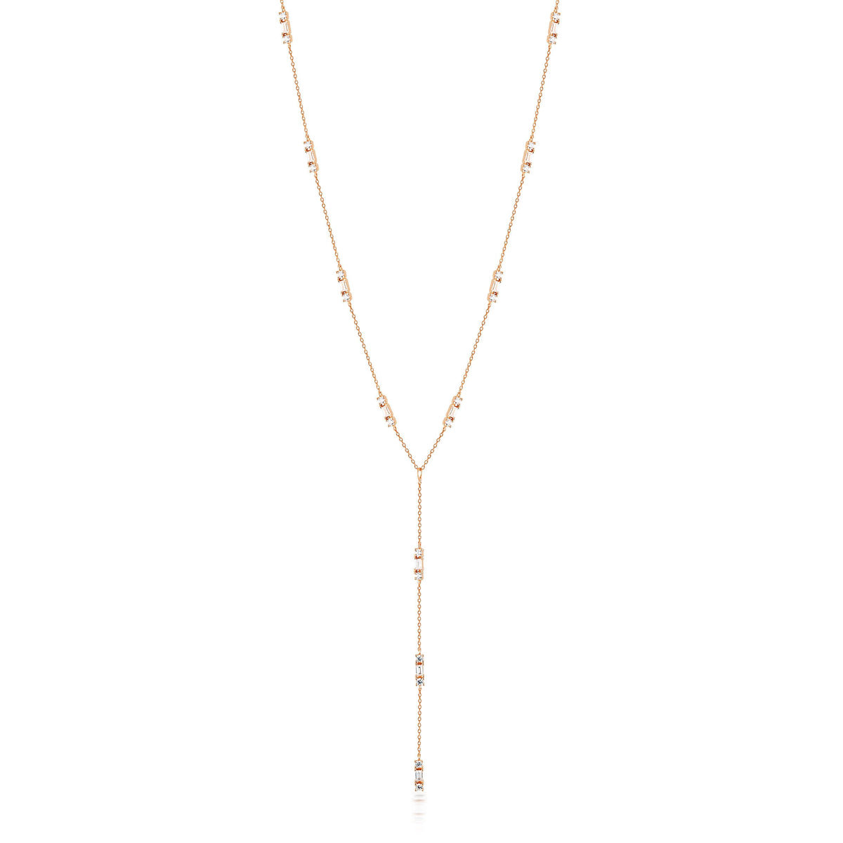 GEORGINI THE LAYERED EDIT TOLU NECKLACE ROSE GOLD Bevilles Jewellers 
