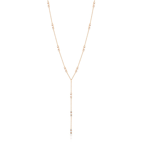GEORGINI THE LAYERED EDIT TOLU NECKLACE ROSE GOLD Bevilles Jewellers 