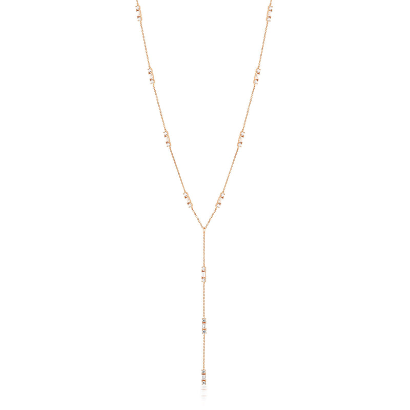 GEORGINI THE LAYERED EDIT TOLU NECKLACE ROSE GOLD Bevilles Jewellers 