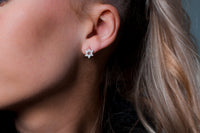 GEORGINI ROCK STAR STAR OF DAVID SILVER EARRINGS Bevilles Jewellers 