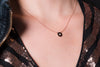 GEORGINI ROCK STAR HEART DISC ROSE GOLD PENDANT Bevilles Jewellers 
