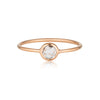 Georgini - Eos Rose Gold White Topaz Ring Bevilles Jewellers 8 