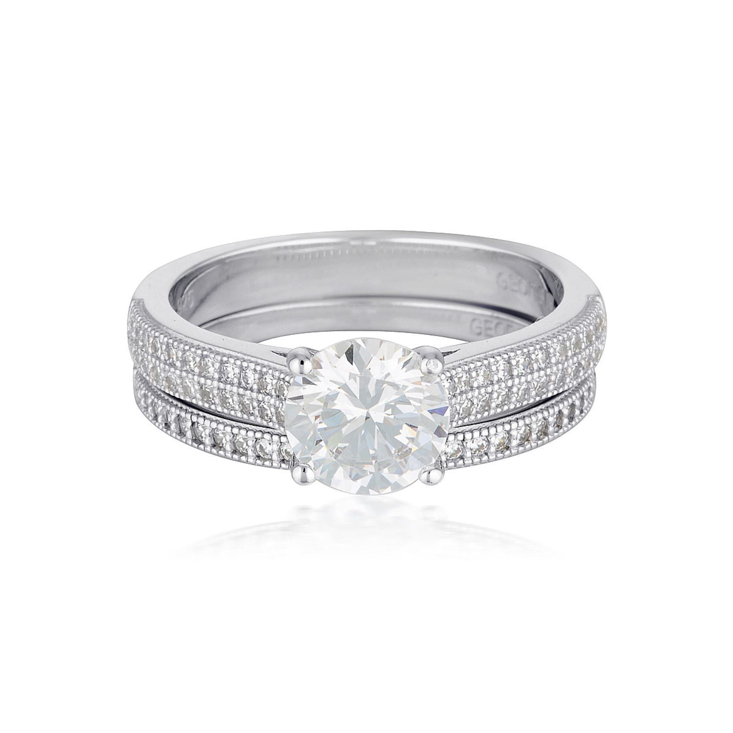 Georgini Princess 2 Ring Set Bevilles Jewellers 