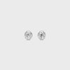 Meera 1/3ct Laboratory Grown Diamond Solitaire Earrings in 9ct White Gold