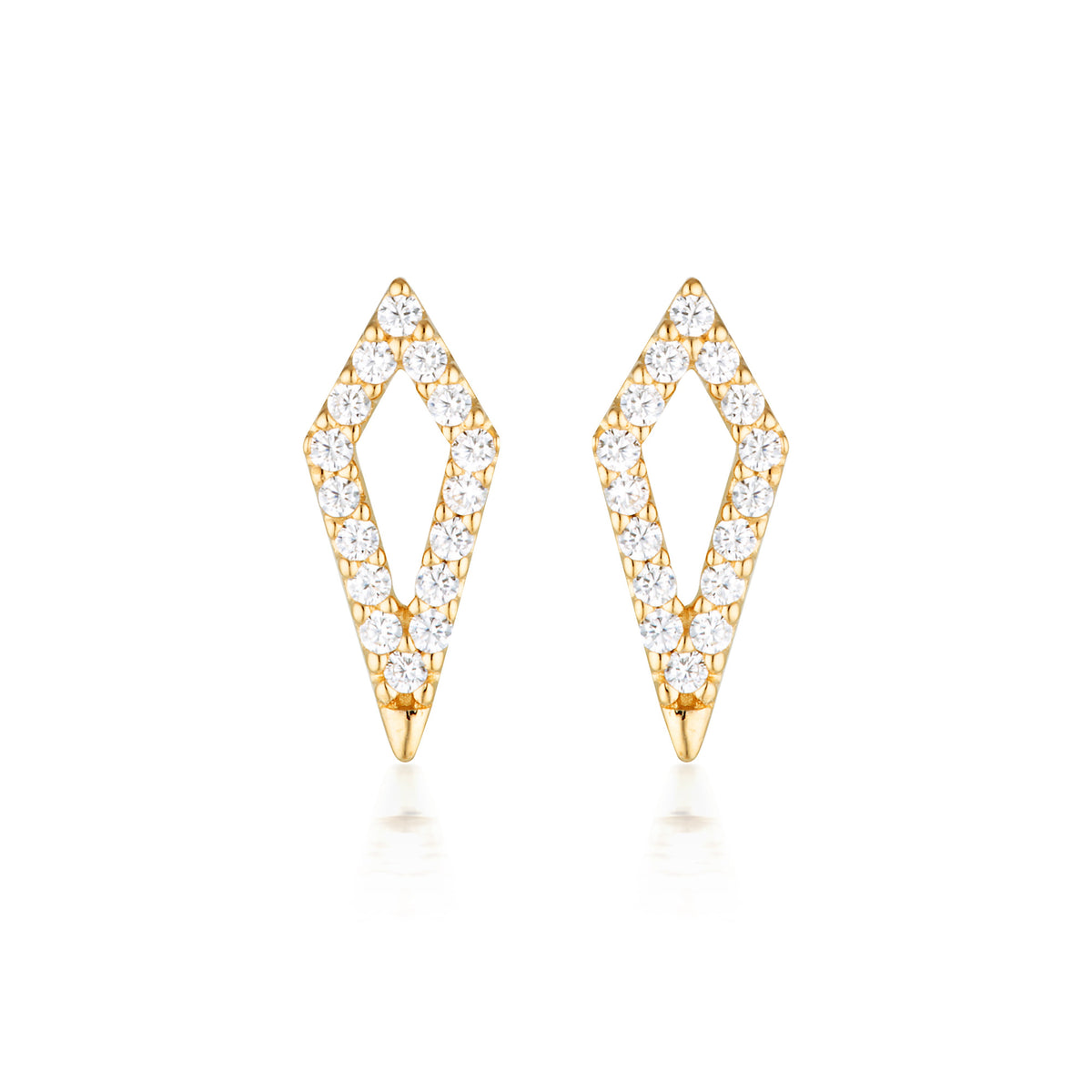 GEORGINI ROCK STAR KITE GOLD EARRINGS Georgini 