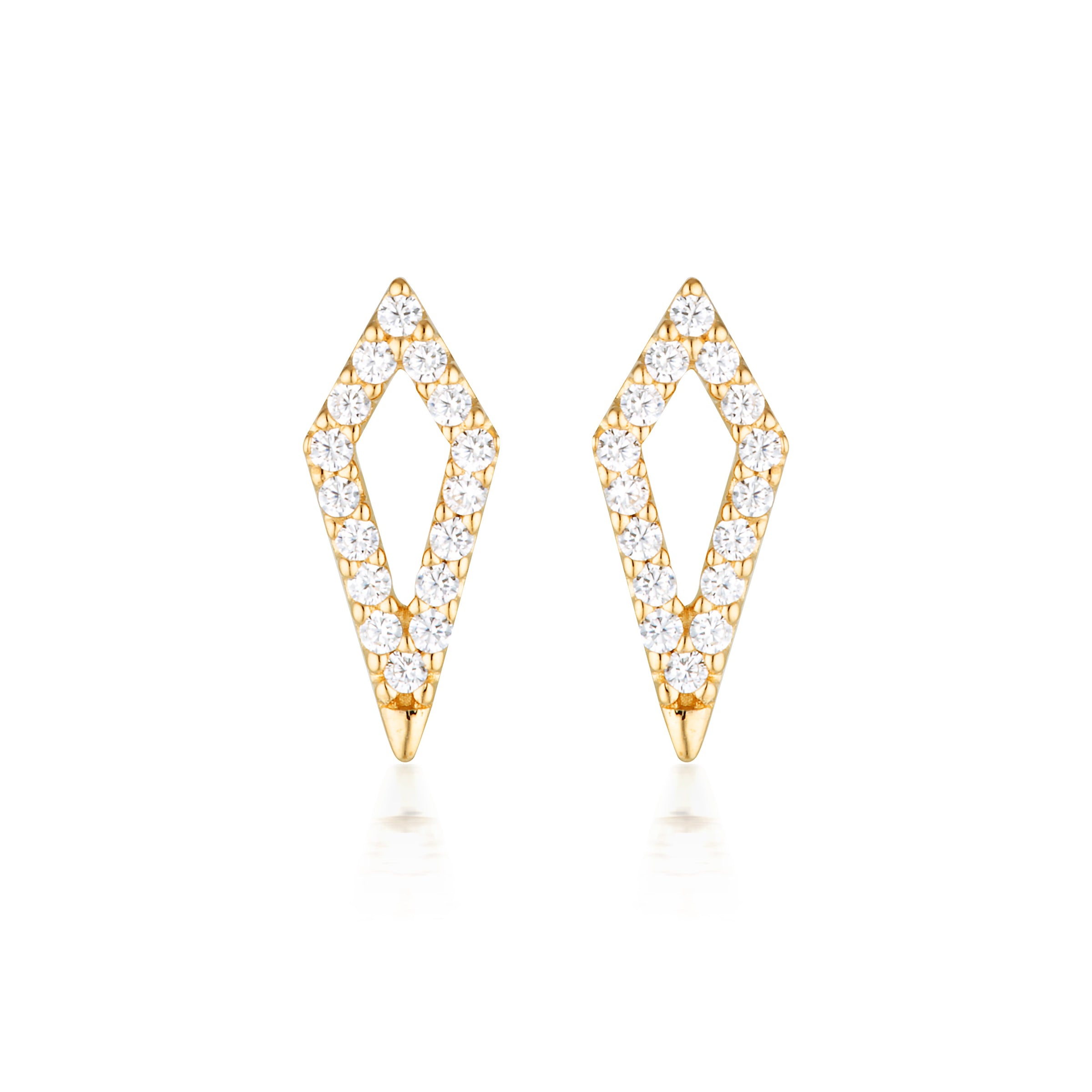 GEORGINI ROCK STAR KITE GOLD EARRINGS Georgini 