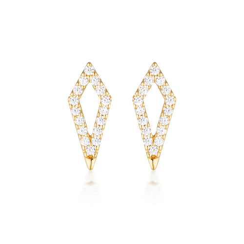 GEORGINI ROCK STAR KITE GOLD EARRINGS Georgini 