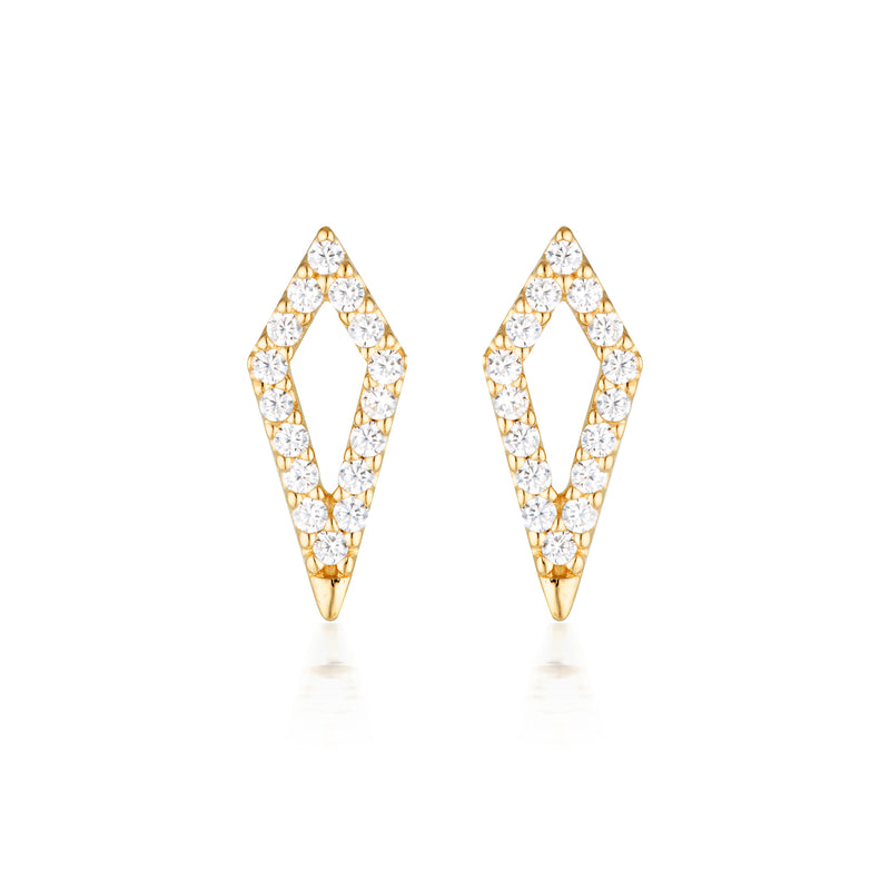 GEORGINI ROCK STAR KITE GOLD EARRINGS Georgini 