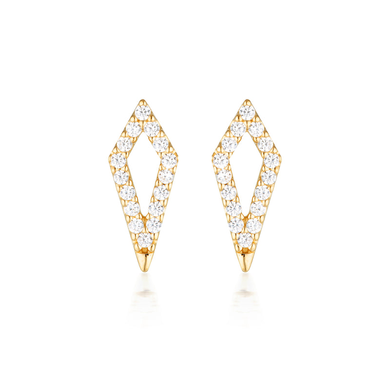 GEORGINI ROCK STAR KITE GOLD EARRINGS Georgini 