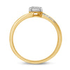 Brilliant Illusion Diamond Set Ring in 9ct Yellow Gold Rings Bevilles 
