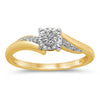 Brilliant Illusion Diamond Set Ring in 9ct Yellow Gold Rings Bevilles 