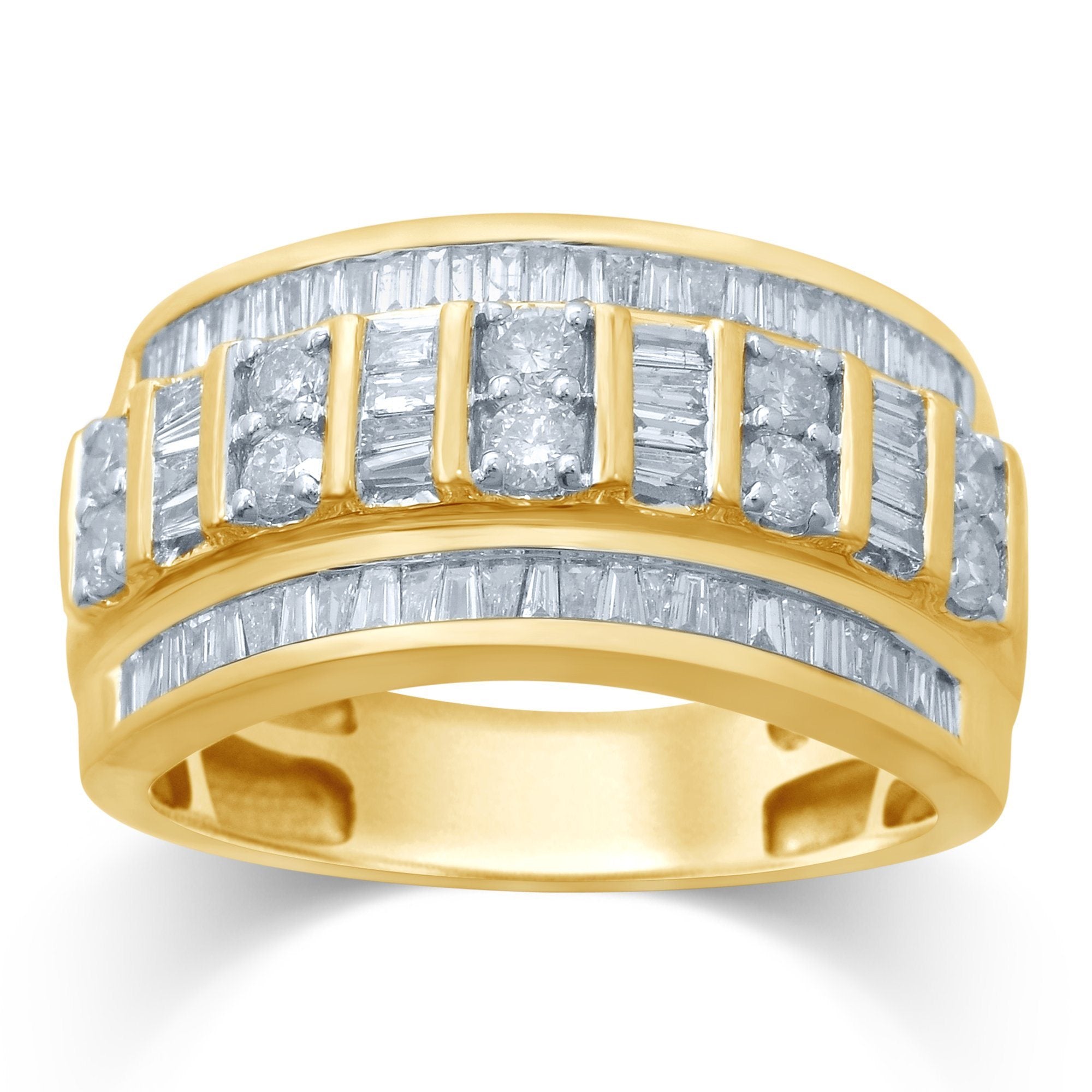 9ct Yellow Gold 1ct Diamond Ring Rings Bevilles 