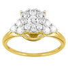 Trillion Look Ring with 3/4ct of Diamonds in 18ct Yellow Gold Rings Bevilles 