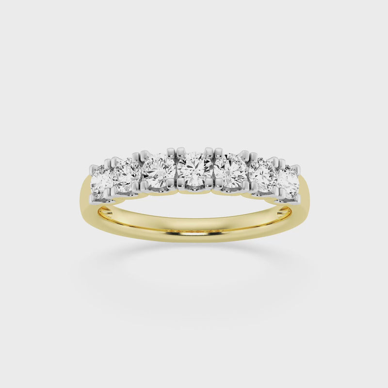 18ct Yellow Gold Eternity Ring with 0.80ct of Diamonds
