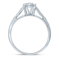 Martina Ring with 0.15ct of Diamonds in 9ct White Gold Rings Bevilles 