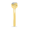Diamond Infinity Stackable Ring in 9ct Yellow Gold Rings Bevilles 