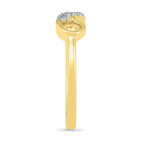 Diamond Infinity Stackable Ring in 9ct Yellow Gold Rings Bevilles 