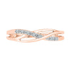 9ct Rose Diamond Stackable Ring Rings Bevilles 