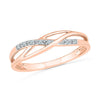 9ct Rose Diamond Stackable Ring Rings Bevilles 